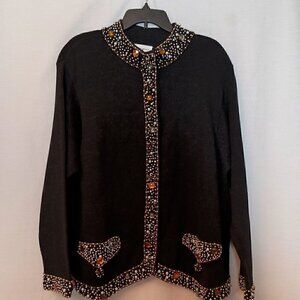 Lisa Nichols Beaded Cardigan Plus Size 2X